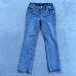 Hudson Jeans Women's 4 Straight Leg Flap‎ Pocket Blue Denim